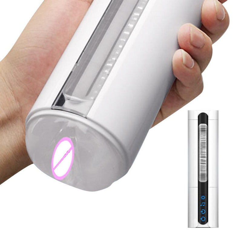 Intense Pleasure Guaranteed with Handsfree Male Massager Cup - Featuring Heating, Sucking, and Vibrations for Ultimate Artificial Vagina Experience