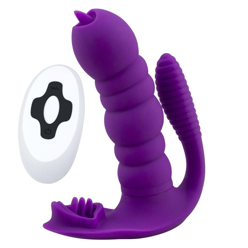 Silicone Waterproof Vibrator with Remote Control for Women - G-Spot and Clit Stimulation, 10 Thrilling Frequencies, Perfect Sex-Toy