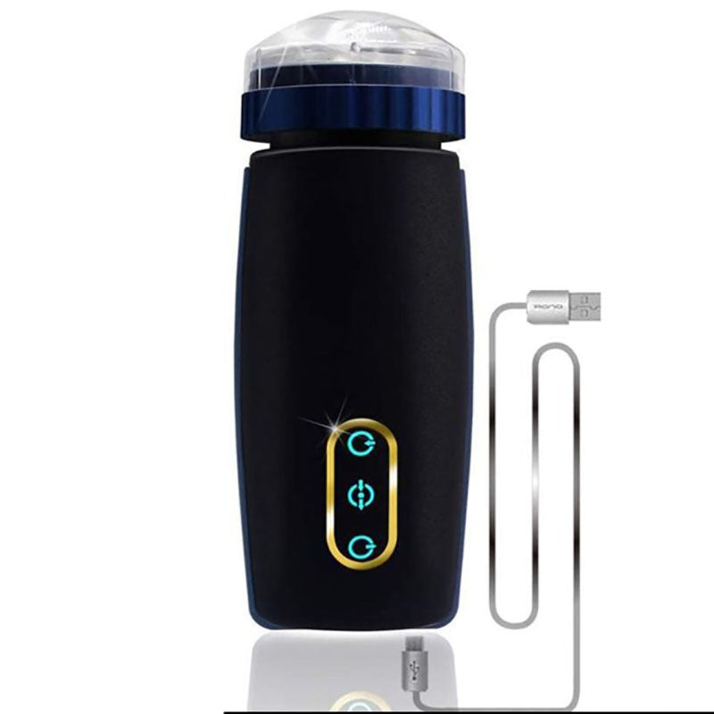 Fully Automatic Jet Cup Sucking Telescopic Male Masturbation Device  Sucking Vibrator