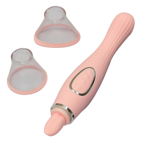 Experience Ultimate Pleasure with our Low-Noise Women's Licking and Sucking Vibrator Clitoral Masturbator Multi-modes Vibration with 2 Cups for Unmatched Orgasms - Adult Sexy Toy for Women's Masturbation