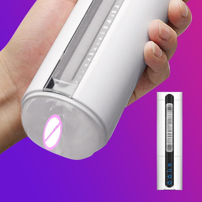 Intense Pleasure Guaranteed with Handsfree Male Massager Cup - Featuring Heating, Sucking, and Vibrations for Ultimate Artificial Vagina Experience