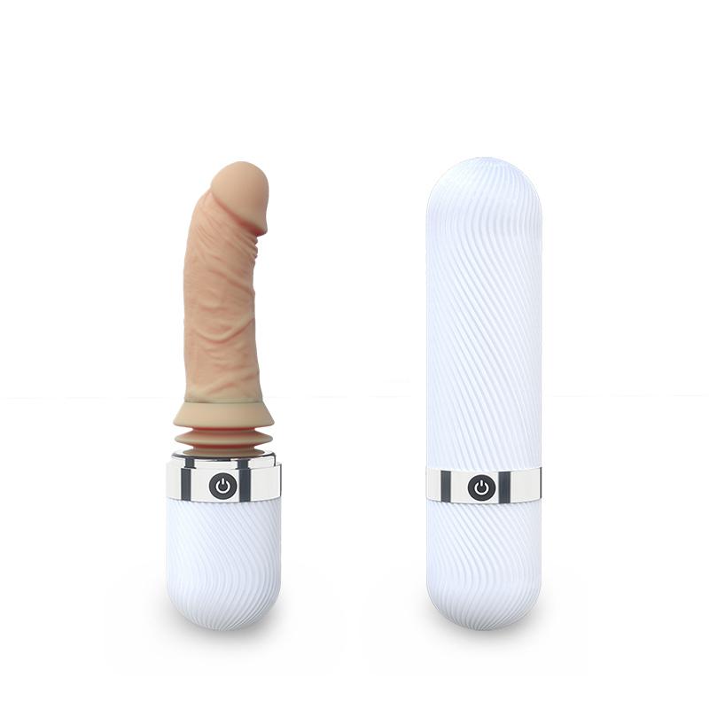 Experience Intense Sensations with Our Electric G-Spot Thrusting Vibrator - 7 Speeds Masturbator and Dildo All in - Perfect for Female Pleasure and Exploration - White