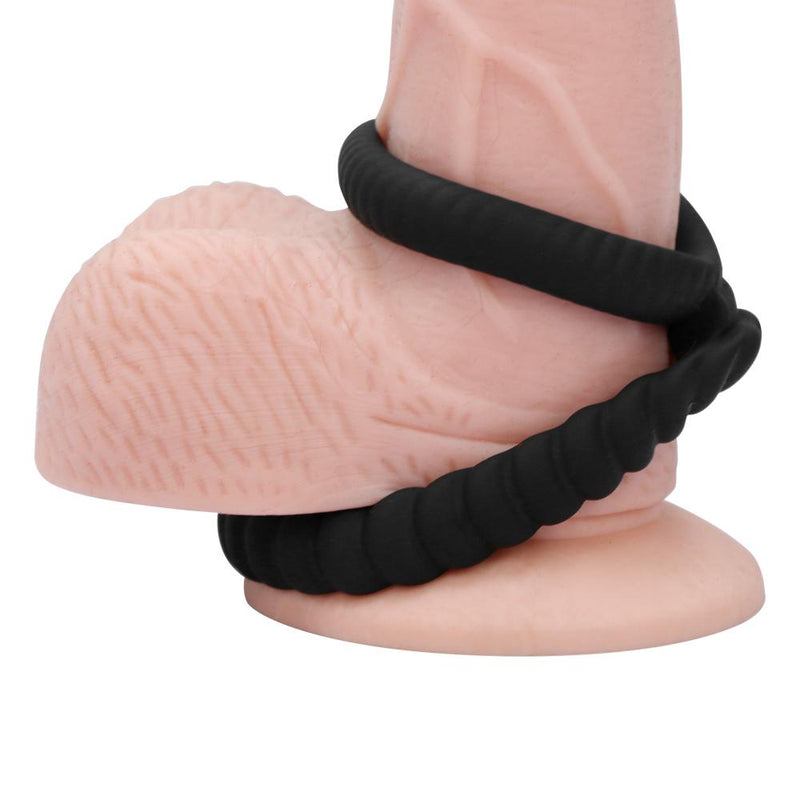 Experience Ultimate Pleasure with our Waterproof Silicone Dual Penis Rings – Perfect Fit and Various Combinations for Man Bondage Fun