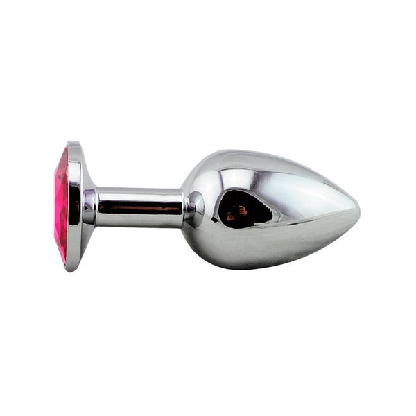 Experience Sensual Bliss with our Portable Stainless Steel Crystal Butt Plug - Perfect Size for Both Men and Women