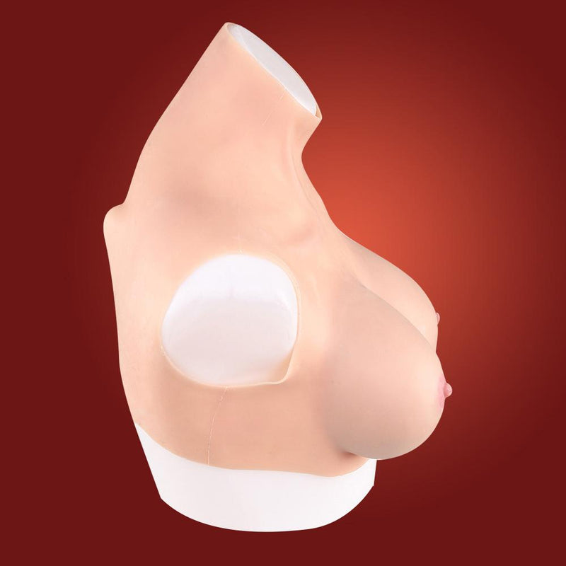 Transform Your Look with Soft and Realistic E-Cup Silicone Breast Forms for Crossdressers, Drag Queens and LGBT - Perfectly Fitting Breastplates with Gel Filler for a Natural Feel and Look