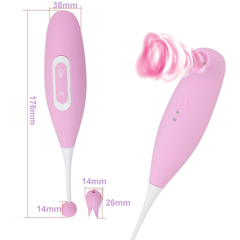 Experience Intense Pleasure with our Pink Silicone USB Charging Sucking Vibrator Masturbator - 7 Suctions & 7 Vibrations, Perfect for Female Couple Sex Toys