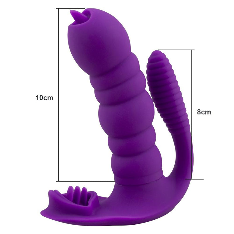 Silicone Waterproof Vibrator with Remote Control for Women - G-Spot and Clit Stimulation, 10 Thrilling Frequencies, Perfect Sex-Toy