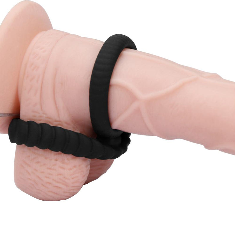 Experience Ultimate Pleasure with our Waterproof Silicone Dual Penis Rings – Perfect Fit and Various Combinations for Man Bondage Fun