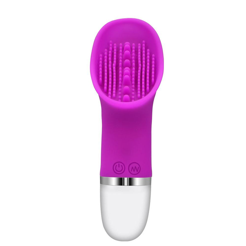 Experience Intense Clitoral Stimulation with our Silicone Tongue Vibrator - Purple and White Licking Toy for Women - Perfectly Designed to Enhance Sexual Pleasure