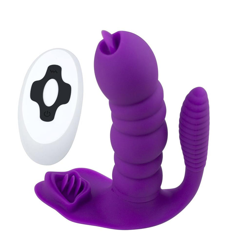 Silicone Waterproof Vibrator with Remote Control for Women - G-Spot and Clit Stimulation, 10 Thrilling Frequencies, Perfect Sex-Toy