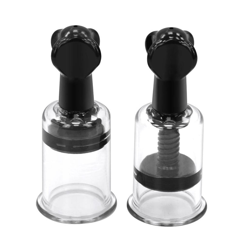 Experience Unmatched Breast Enhancement with our Vibrating Breast Nipple Sucker Massage Clip Vacuum Pump - 1 Pair - Perfect for Sexual Pleasure and Enlargement