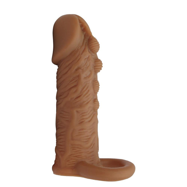 Experience Ultimate Pleasure with our Reusable Penis Extender Sleeve - Delay Ejaculation and Enhance Size with Smooth Head for Men - Perfect Sex Toy