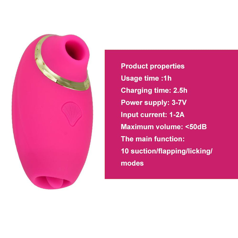 Experience Ultimate Pleasure with Rechargeable 10-Mode Vibrator Sucker Dildo Stimulator Sex Toy for Women - The Perfect Sensual Companion