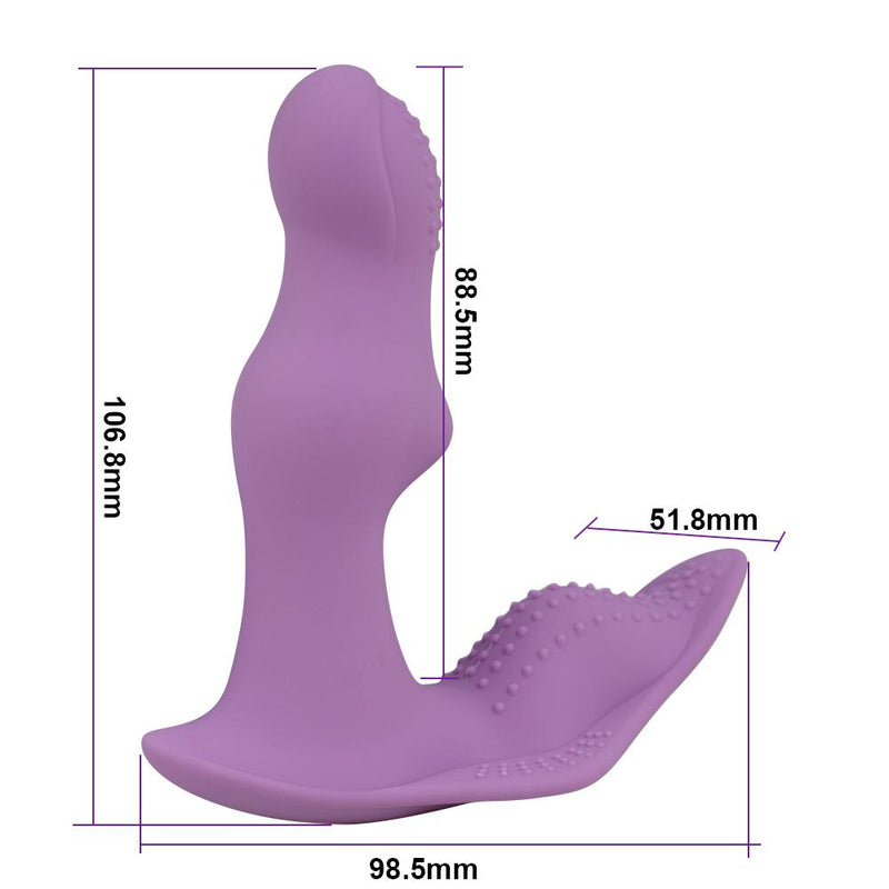 Experience Intense Pleasure with our Waterproof Vibrator - Remote Controlled Silicone Clit and G-spot Sex Toy for Women