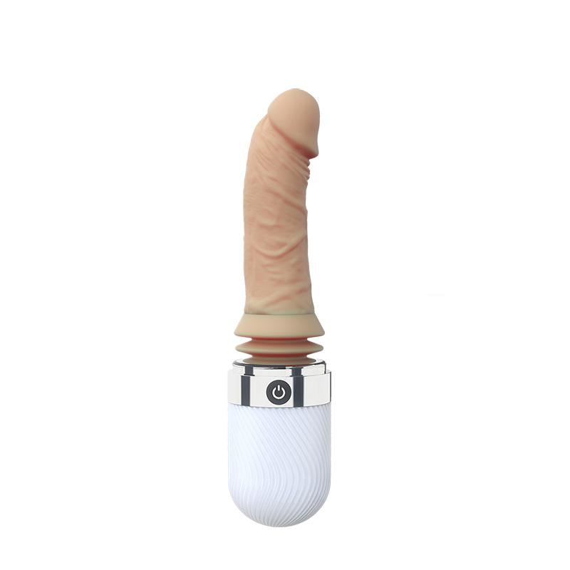 Experience Intense Sensations with Our Electric G-Spot Thrusting Vibrator - 7 Speeds Masturbator and Dildo All in - Perfect for Female Pleasure and Exploration - White