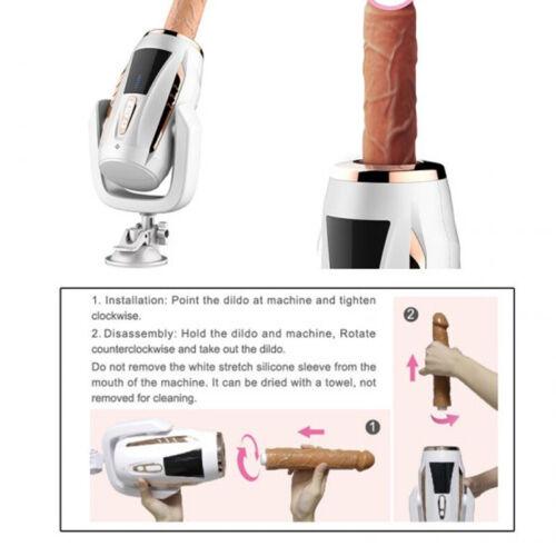 Experience Hands-Free Thrusting Pleasure with our Automatic Sex Machine - Telescopic Dildo Female Vibrator with Magnetic Charging for Vagina and Anal Masturbation - Perfect Love-Machine for Adults