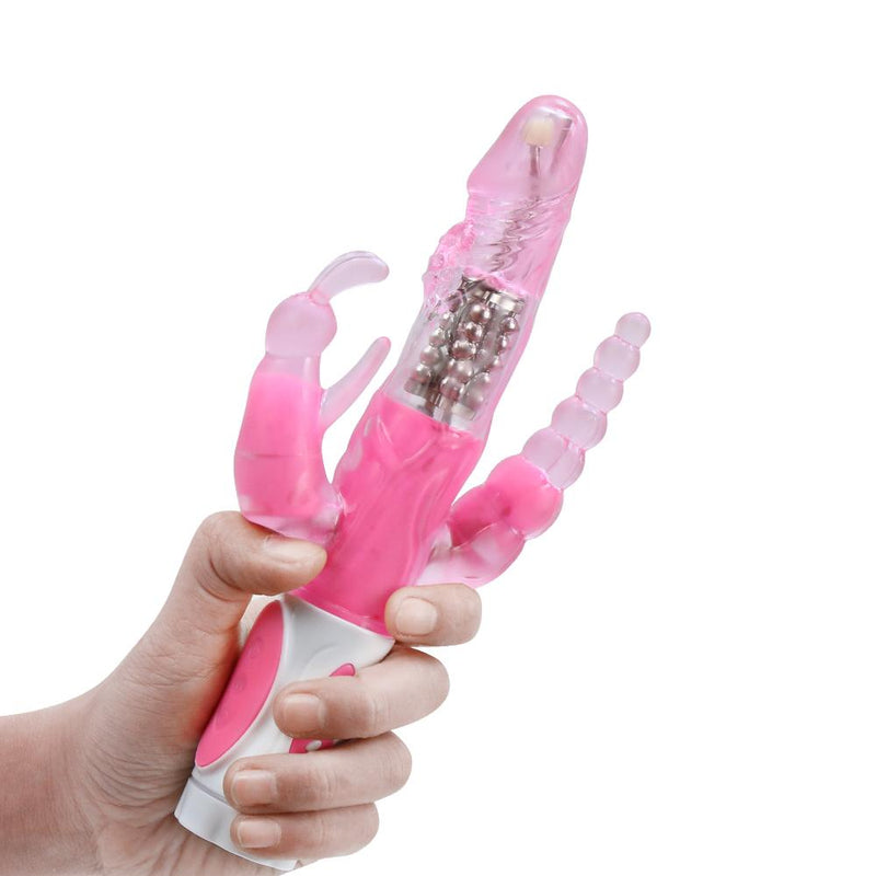 Ultimate Pleasure Bundle: Rabbit Vibrator, Clitoris Stimulator, G-Spot & Anal Plug Dildo - Sex Toys for Women's Sensual Exploration