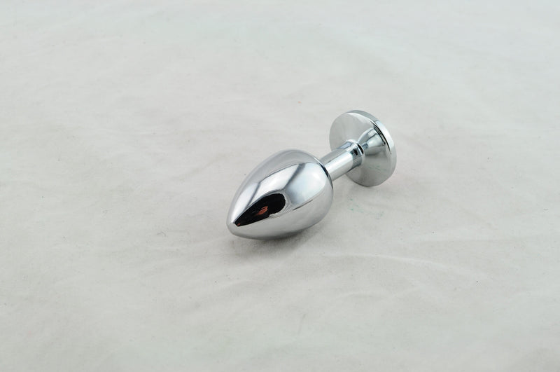 Experience Sensual Bliss with our Portable Stainless Steel Crystal Butt Plug - Perfect Size for Both Men and Women
