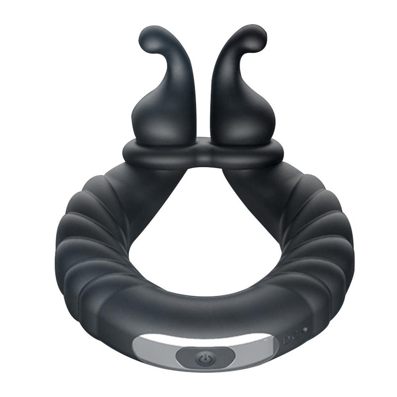 Ultimate Pleasure for Men: Waterproof Penis Cock Ring with Powerful Vibrating Clit Stimulator Promotes Longer Lasting, Harder Erections and Delays Ejaculation - Lightweight Sex Toy