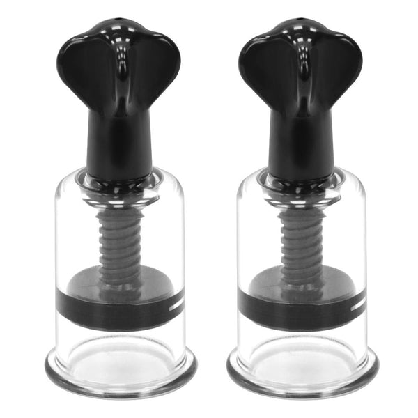 Experience Unmatched Breast Enhancement with our Vibrating Breast Nipple Sucker Massage Clip Vacuum Pump - 1 Pair - Perfect for Sexual Pleasure and Enlargement