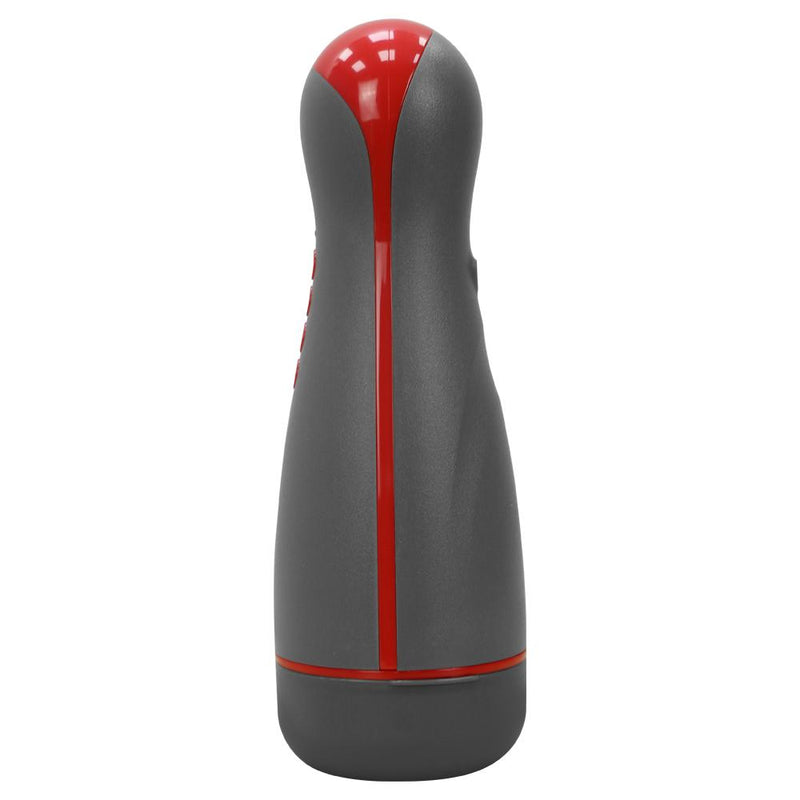 Experience Intense Pleasure with our USB-Charging Sucking Masturbators Cup - Telescopic Heating, 3 Frequencies, Easy-to-Clean ABS Silicone in Grey and Red