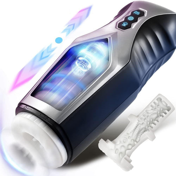 Automatic Telescopic Masturbator Penis Stroker Thrusting Rotating Electric Vagina Pocket Pussy Cup