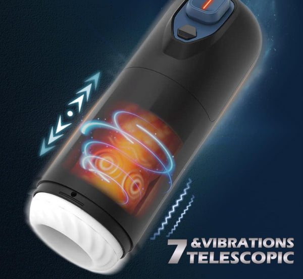 Automatic Man Masturbator 7 Telescopic Vibrator Vibrator For Men Pocket Pussy