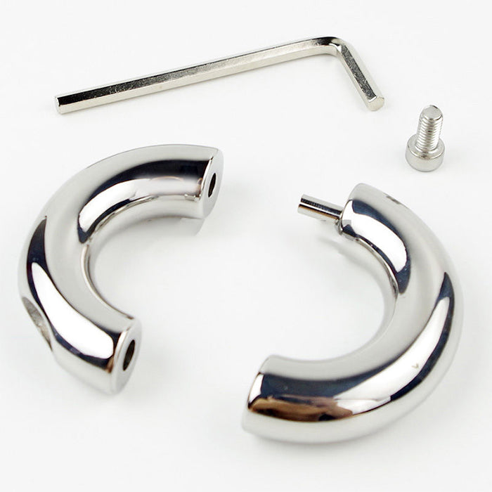 Lockable Stainless Steel Penis Stretcher Metal Ball Enhancer Heavy Weight