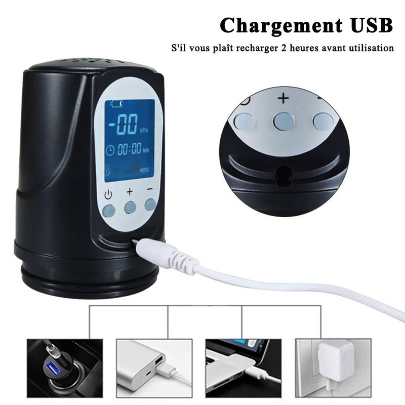 Electric Penis Pump Sex Masturbation Toy Extender Vacuum Pump Penis Enlargement Enhancement Massage Penis Trainer