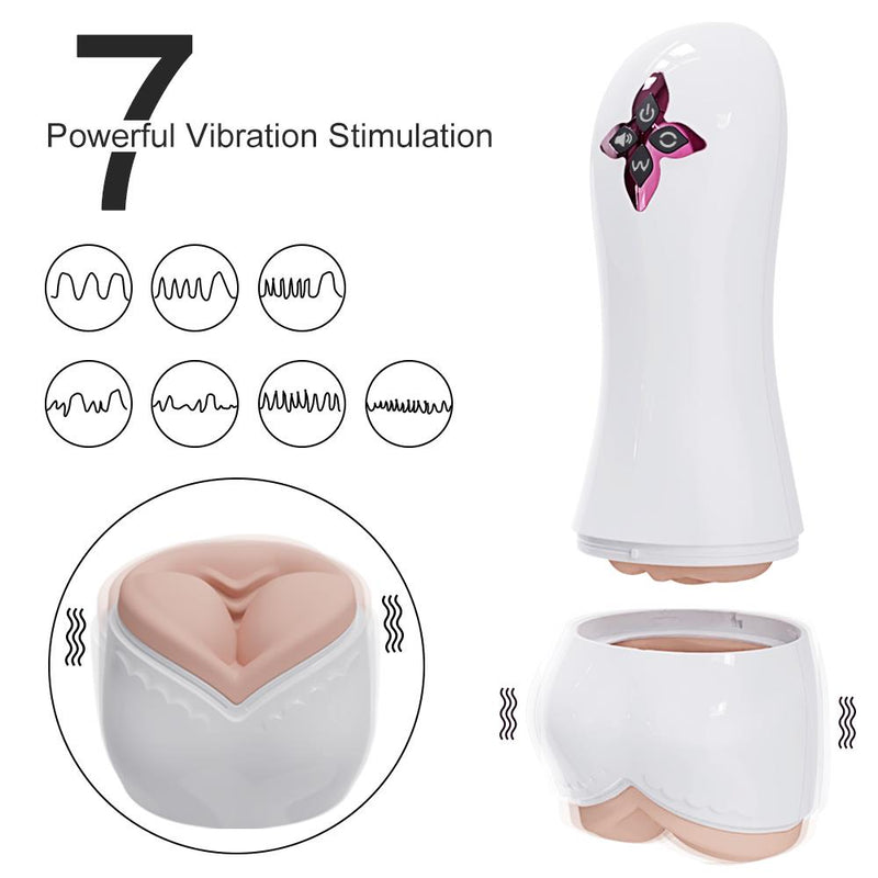 Automatic Male Masturbator Vibrating Sucking Masturbation Cup Simulation Vagina Blowjob Separable Sex Toy