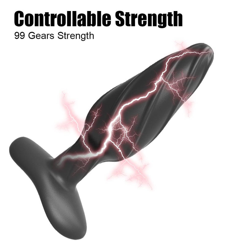 Electric Shock Anal Plug G-Spot Vaginal Massager Wireless Remote Control 12 Modes Masturbator Sex Toys