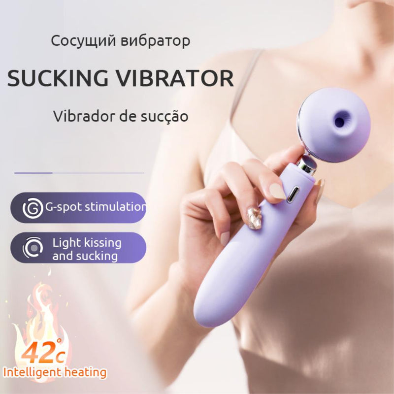 sucking vibrator clitoris stimulator for women adult sex toys 2-in-1 silica gel clitoral sucking vibrator g-spot