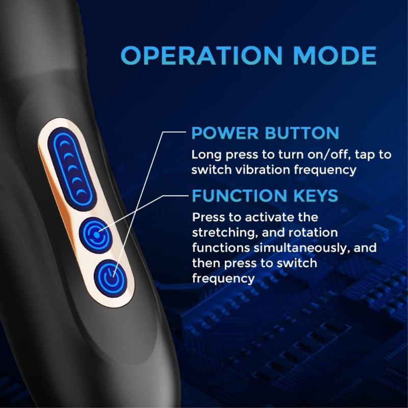 Automatic Rotating Vibrator Masturbator For Male Real Oral Sex Glans Trainer Penis Massage Telescopic