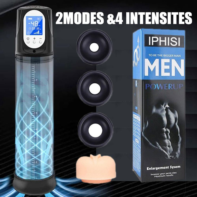 Electric Penis Pump Sex Masturbation Toy Extender Vacuum Pump Penis Enlargement Enhancement Massage Penis Trainer