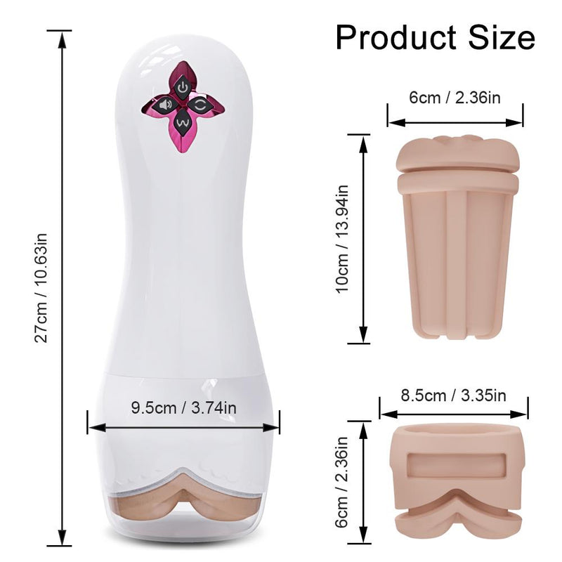 Automatic Male Masturbator Vibrating Sucking Masturbation Cup Simulation Vagina Blowjob Separable Sex Toy