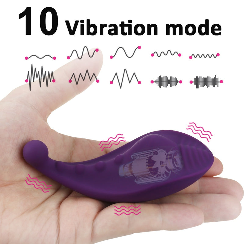 Wearable Butterfly Vibrator with Remote Control Invisible Panties Vibrator