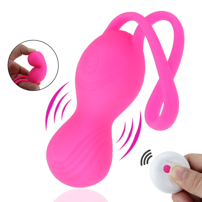 Wireless Vibrator Remote Control Kegel Ball Soft Liquid Silicone Sex Toy