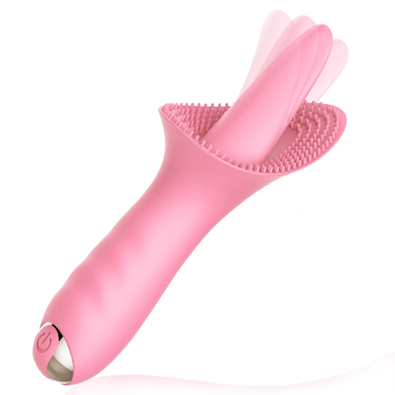 Tongue Licking G Spot Clitoral Vibrator Clit Tickler Sex Toy for Women 10 Pattern Vibrating Vaginal Massage