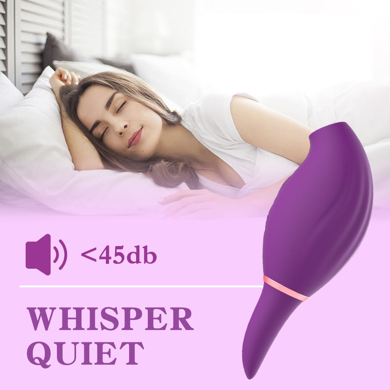 Silicone Oral Sucking Vibrator Tongue Licking 10 Vibrating Sex Toys for Women Nipple Clitoral Stimulator