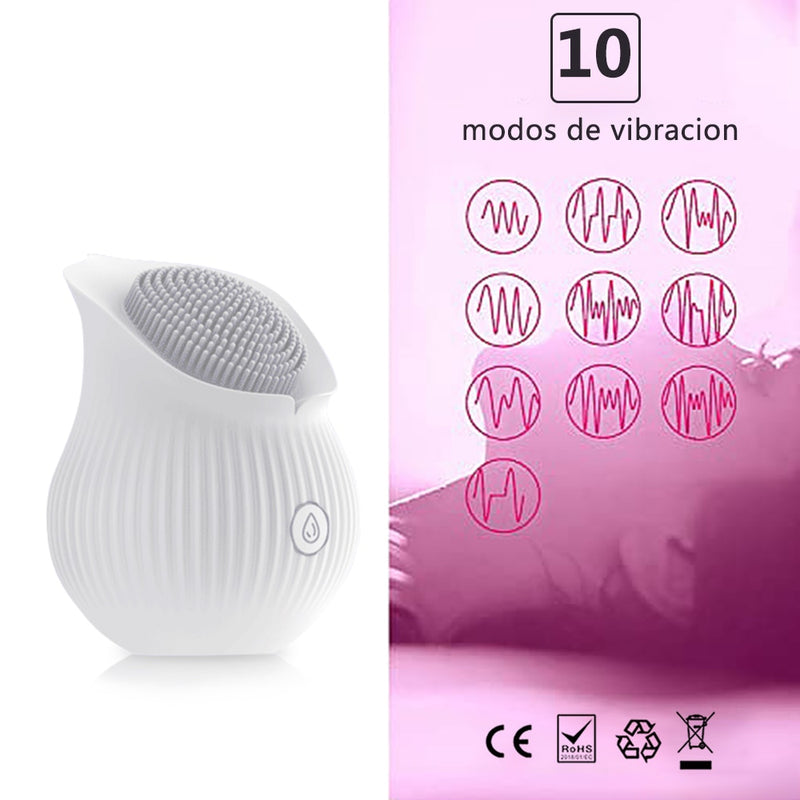 Brush Vibrator 10 Patterns Vaginal Clitoris Stimulator Sex Toys for Women