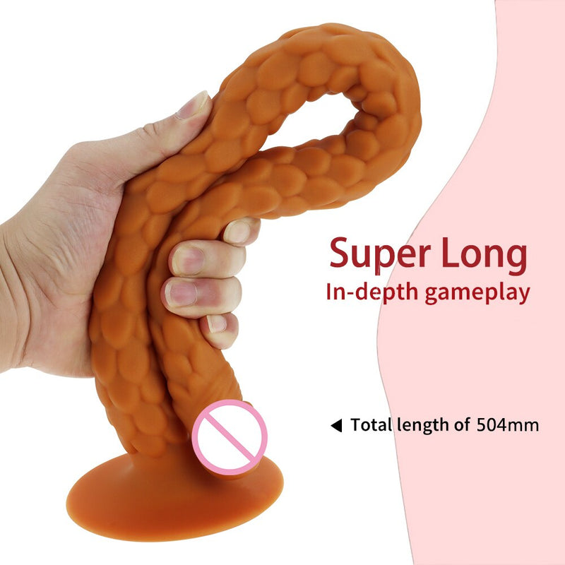 Soft Super Long Dildo 50cm Huge Anal Beads Butt Plug Erotic Adult Sex Toy For Women Men Anus Dilator Anal Plug Expander Sexo