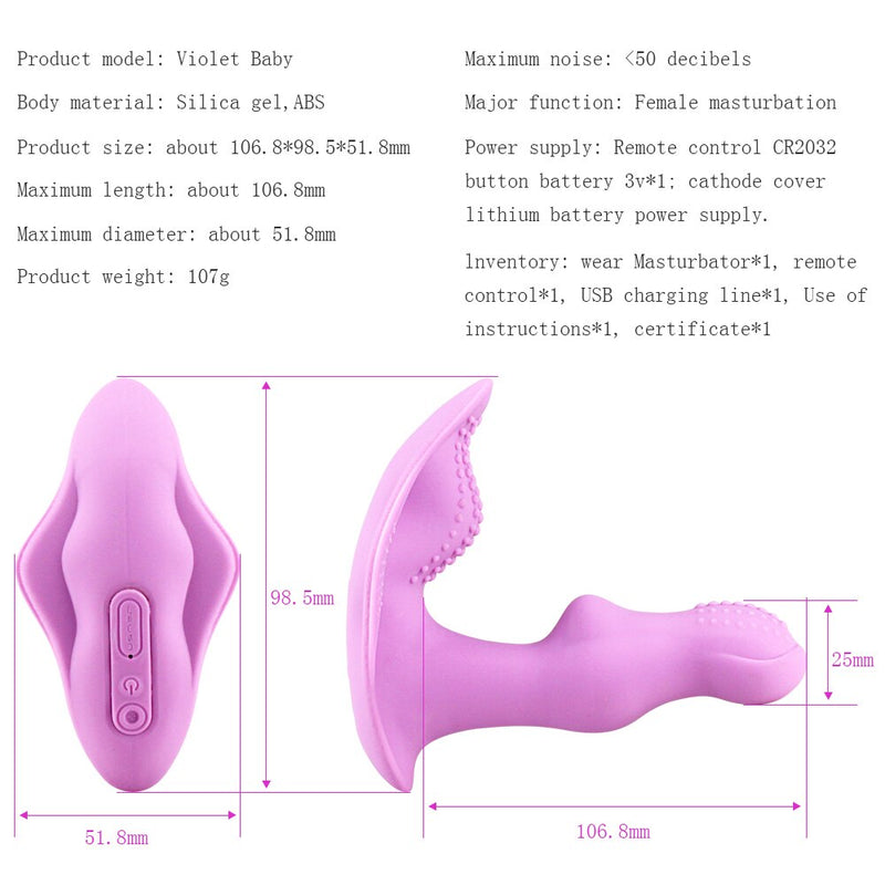 Wearable Butterfly Dildo Vibrator Panties Sex Toys for Women Remote Control Female Masturbator Pussy Clitoris Stimulator