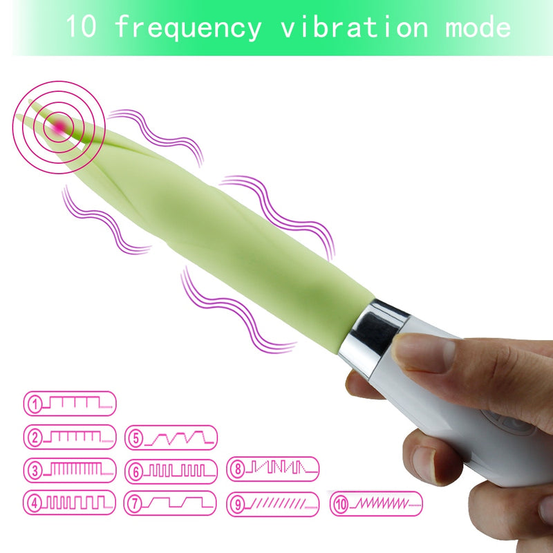 G-spot Vibrator 10 Mode Clip Massager Sex Toy for Women Nipple Clamp Vaginal Clitoris Stimulator