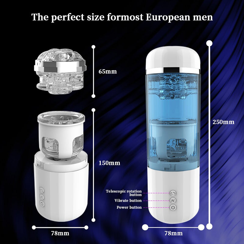 Automatic Telescopic Rotation Sex Machine Male Masturbator Cup best male masterbation toy