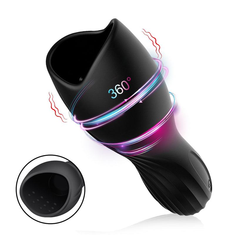 Male Masturbator Cup  Glan Trainer Vibrator Oral Sex Toy for Men Pussy Vibration