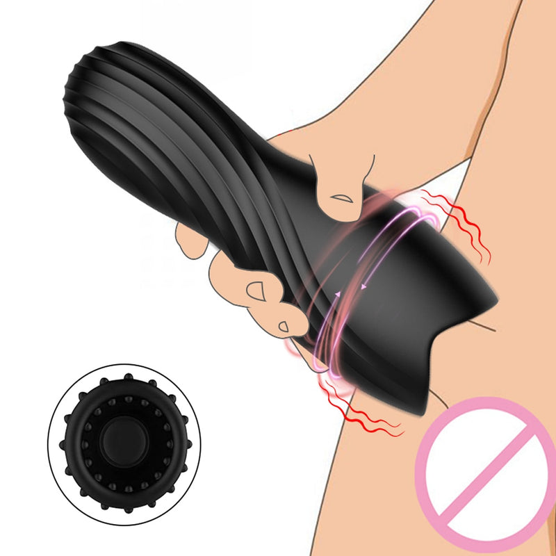 Male Masturbator Cup  Glan Trainer Vibrator Oral Sex Toy for Men Pussy Vibration