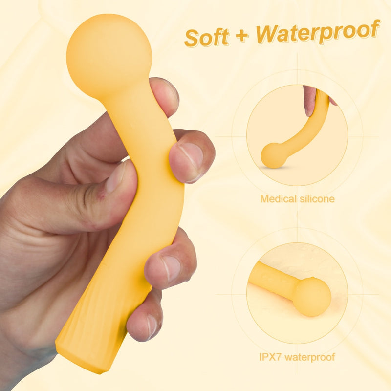 9 Speed Soft Silicone Dildo Vibrator G Spot Clitoral Stimulator Couple AV Magic Wand