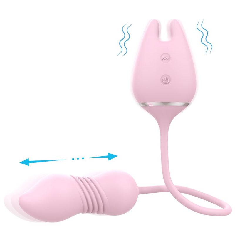 Vibrating Egg Nipple Clit Clip Vibrator Sex Toys For Women Telescopic