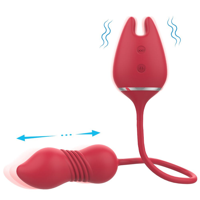 Vibrating Egg Nipple Clit Clip Vibrator Sex Toys For Women Telescopic