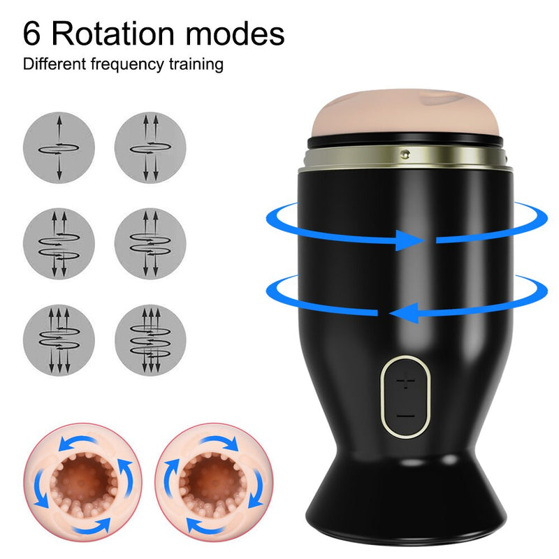 Male Masturbators Automatic Sucking Real Vagina Vibrator Masturbation Glans Trainer Sex Machine